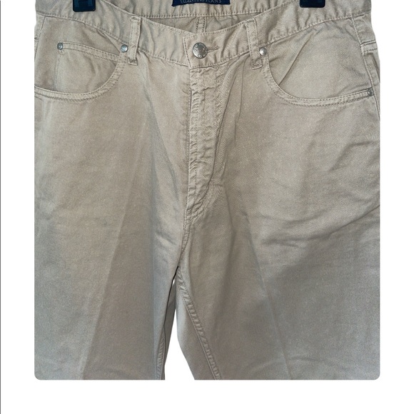 Valentino Beige Tan Nude Jeans Pants sz 12 (34) Like NEW Classic Designer Lux - Picture 12 of 17